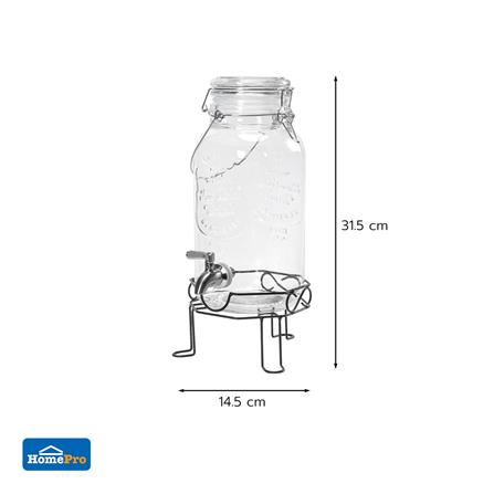 ขวดโหลแก้วมีก๊อกฝาสปริง KECH 3.8 ลิตร_5