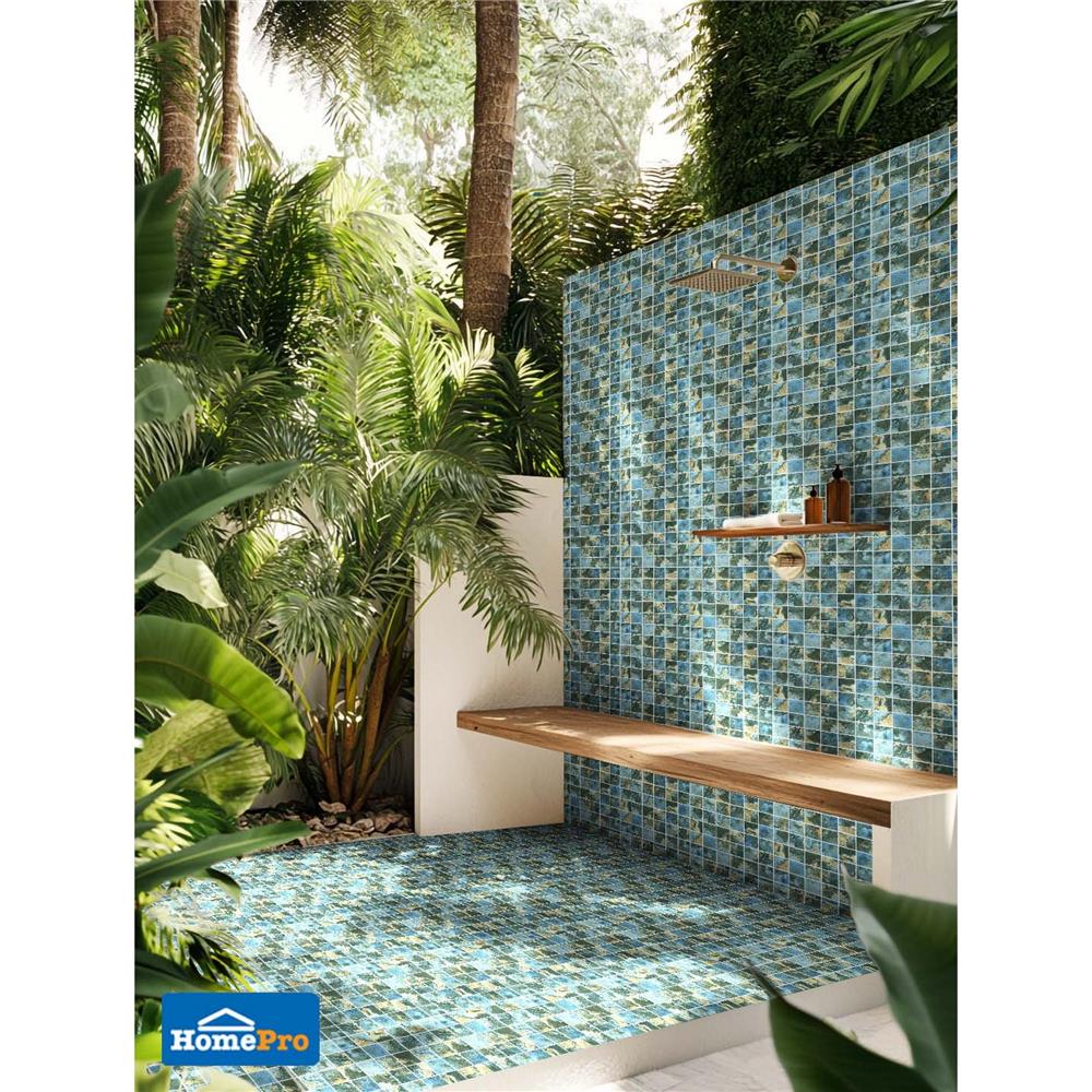 โมเสคพอร์ซเลน 30x30 ซม. TARA OASIS DARK BLUE(48)