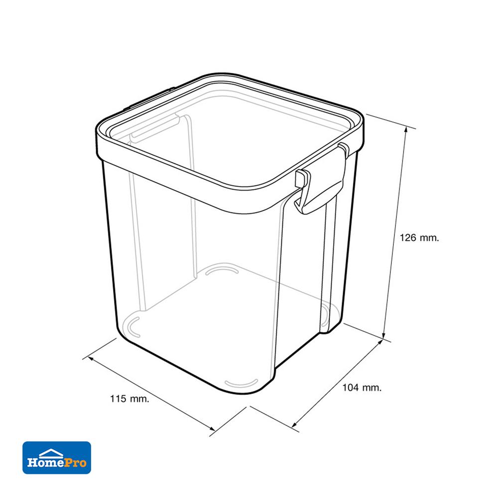 กล่องอาหาร PET KECH TICTAC 900 มล. TQ