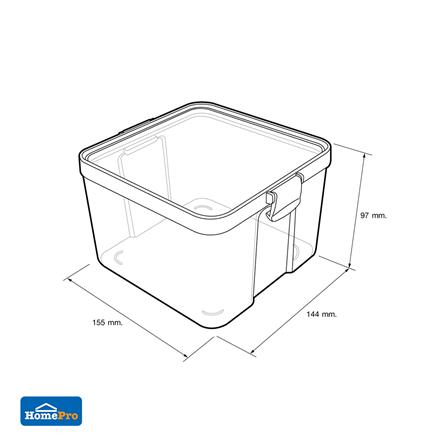 กล่องอาหาร PET KECH TICTAC 1300 มล. TQ_6