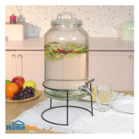 ขวดโหลแก้วมีก๊อกฝาดึง KECH JET IRON RACK 5.5 ลิตร_4