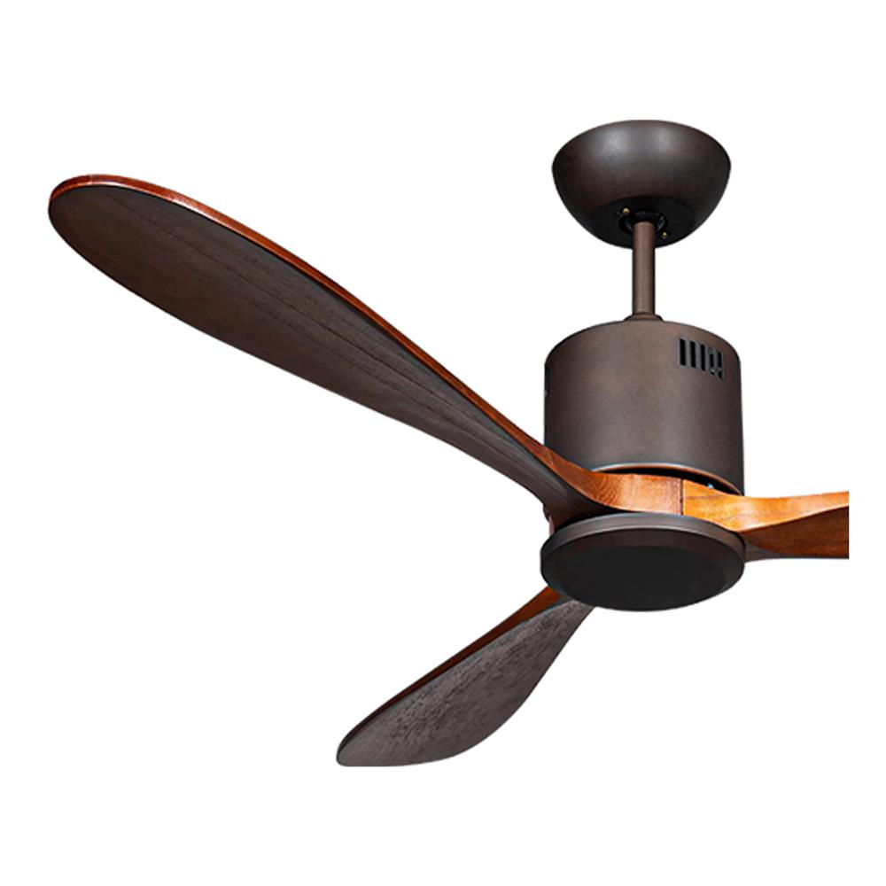 พัดลมไม่มีโคมไฟ CARINI MOONSTAR-25 52 นิ้ว สีดำ/น้ำตาล