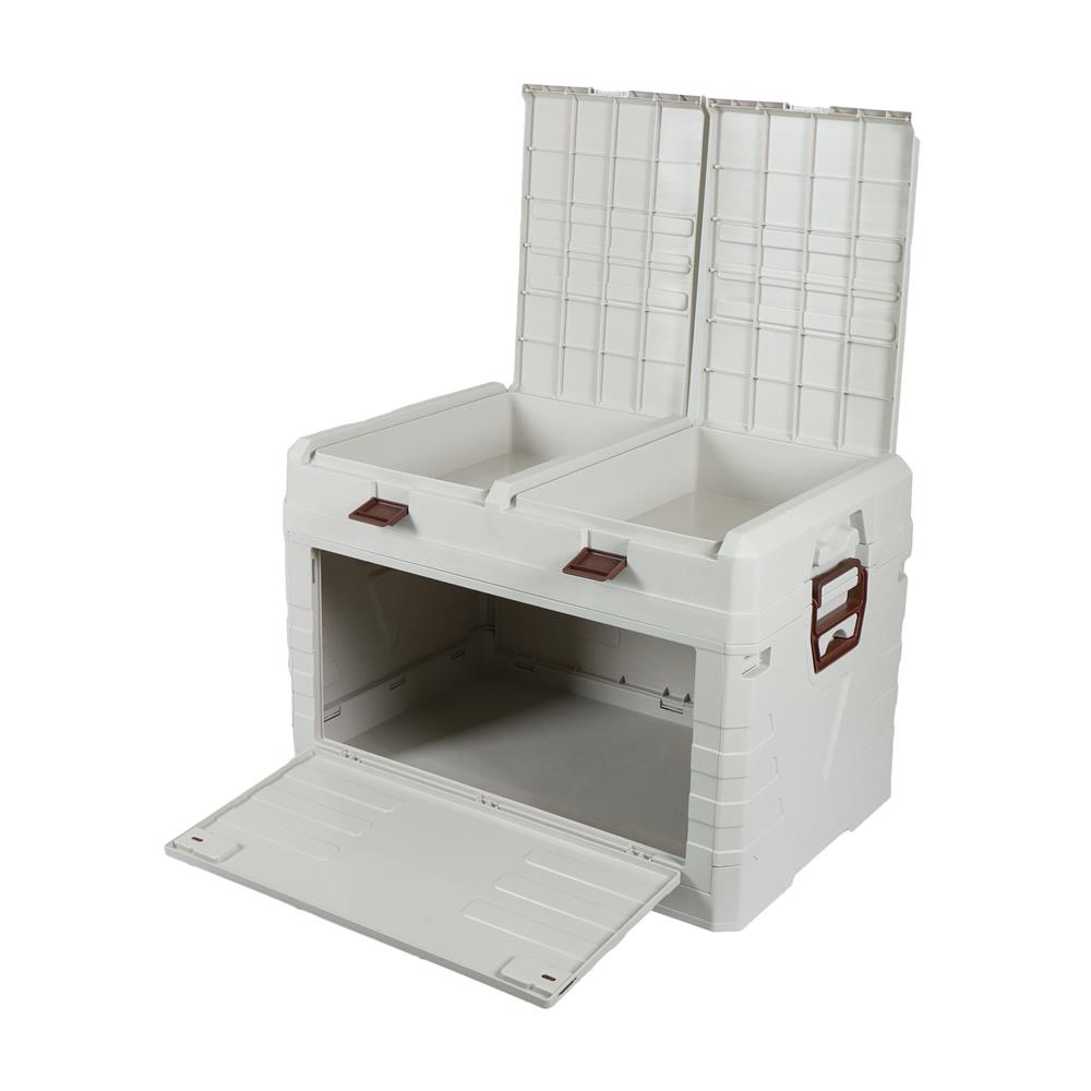 กล่องเก็บของพับได้ STACKO GLAM-C SIZE L 58X39X40 ซม. สีครีม