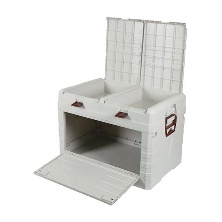 กล่องเก็บของพับได้ STACKO GLAM-C SIZE L 58X39X40 ซม. สีครีม_4