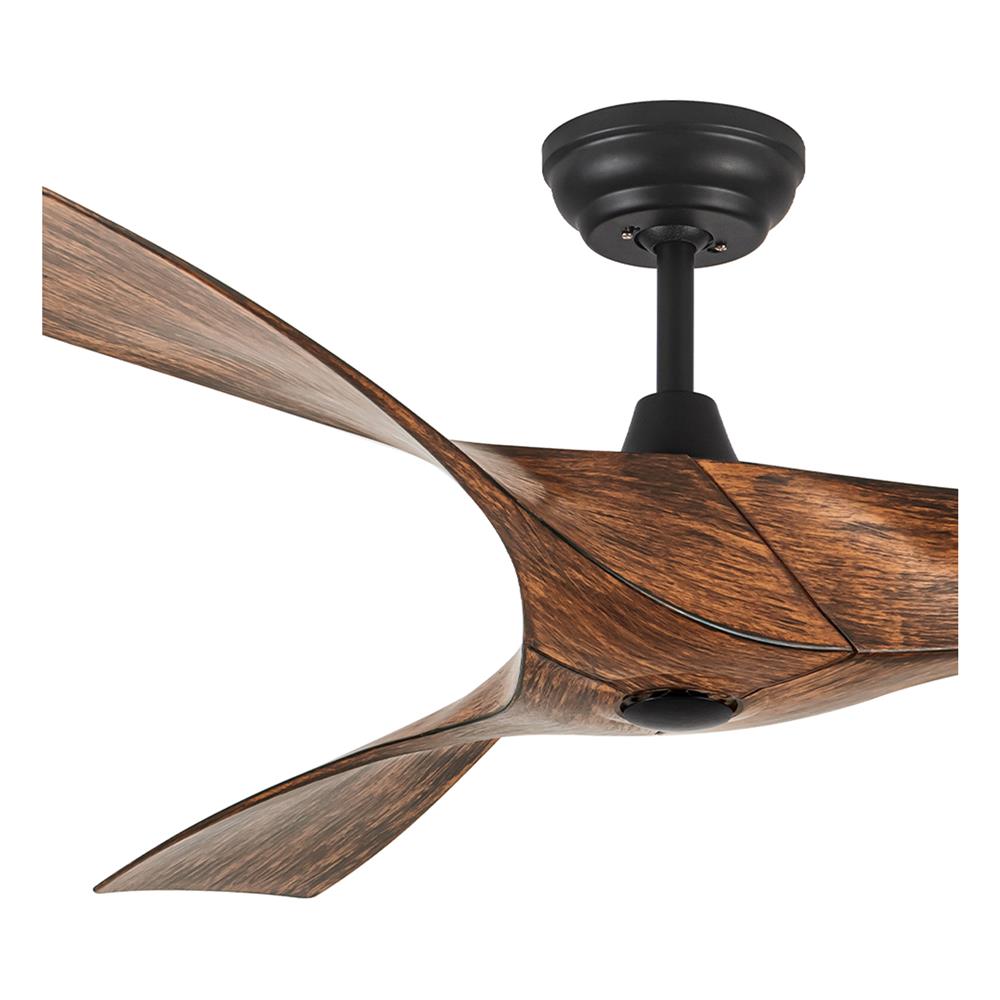 พัดลมไม่มีโคมไฟ CARINI DENO-48 WD 52 นิ้ว สีดำ/น้ำตาล