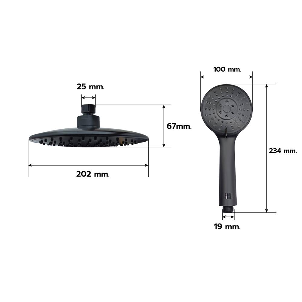 ฝักบัว RAIN SHOWER LUZERN T-9200B/T