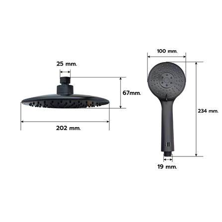 ฝักบัว RAIN SHOWER LUZERN T-9200B/T_7