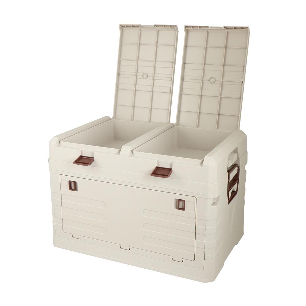 กล่องเก็บของพับได้ STACKO GLAM-C SIZE M 53X35X36 ซม. สีครีม