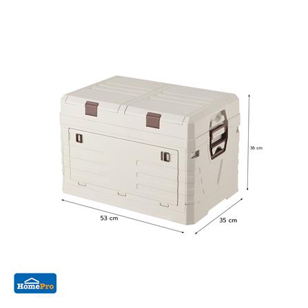 กล่องเก็บของพับได้ STACKO GLAM-C SIZE M 53X35X36 ซม. สีครีม_10