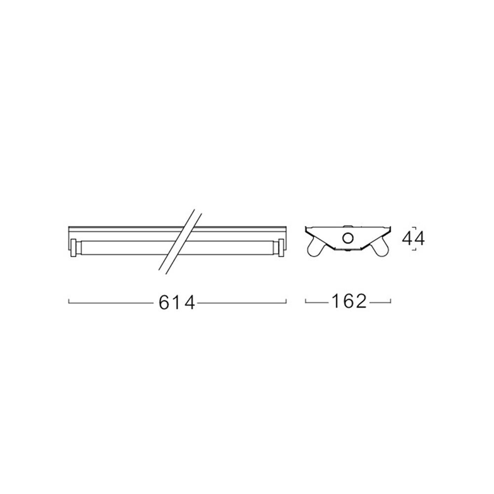 รางนีออน L&E 9J-00528 2X600 มม. สีขาว