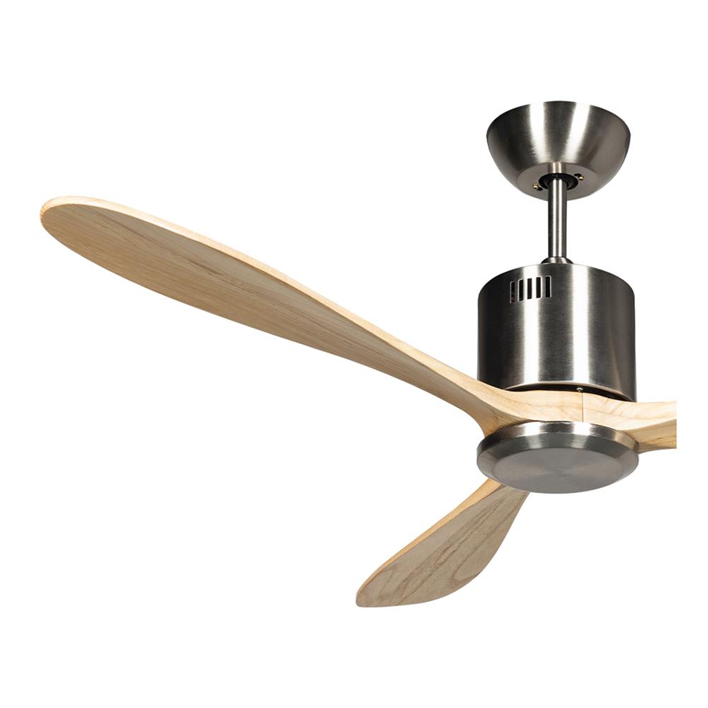 พัดลมไม่มีโคมไฟ CARINI MOONSTAR-27 52 นิ้ว สีเงิน/น้ำตาล