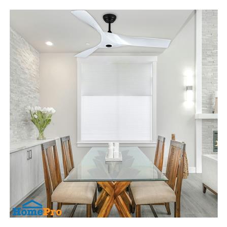 พัดลมไม่มีโคมไฟ CARINI DENO-48 WH 52 นิ้ว สีดำ/ขาว_2