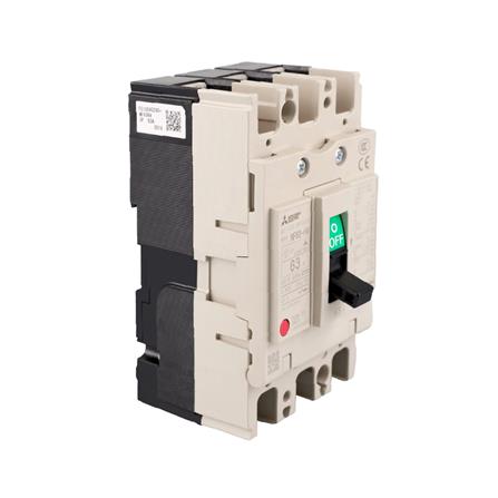 เซอร์กิตเบรกเกอร์ 3 โพล 3 เฟส MITSUBISHI NF63HV 63 แอมป์ 10 KA 380 โวลต์_1