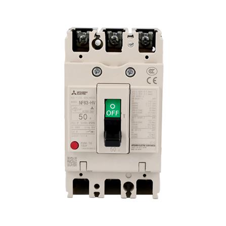 เซอร์กิตเบรกเกอร์ 3 โพล 3 เฟส MITSUBISHI NF63HV 50 แอมป์ 10 KA 380 โวลต์_0