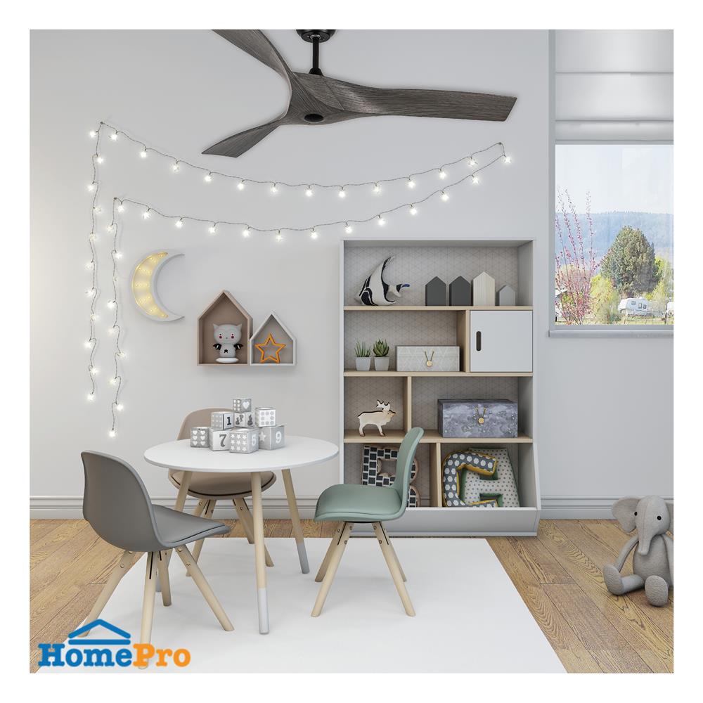 พัดลมไม่มีโคมไฟ CARINI DENO-48 GY 52 นิ้ว สีเทา/ดำ