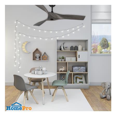 พัดลมไม่มีโคมไฟ CARINI DENO-48 GY 52 นิ้ว สีเทา/ดำ_2