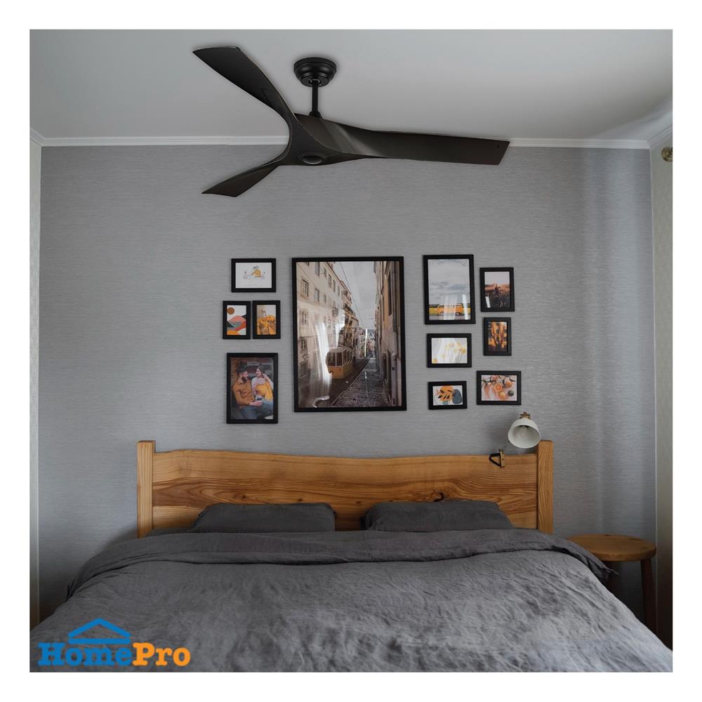 พัดลมไม่มีโคมไฟ CARINI DENO-48 MBK 52 นิ้ว สีดำ