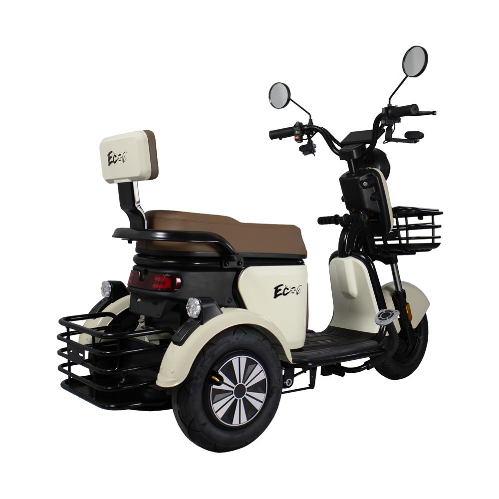 สกู๊ตเตอร์ไฟฟ้า 3 ล้อ EM EM8 สีครีม