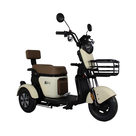 สกู๊ตเตอร์ไฟฟ้า 3 ล้อ EM EM8 สีครีม_2