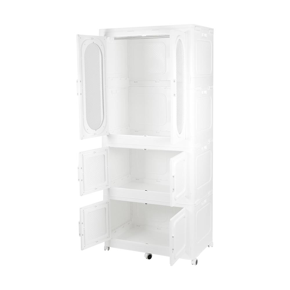 ตู้เสื้อผ้า 3 ชั้น STACKO GRACE 84X52.8X188.6 ซม. สีขาว