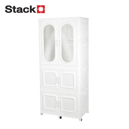 ตู้เสื้อผ้า 3 ชั้น STACKO GRACE 84X52.8X188.6 ซม. สีขาว_1