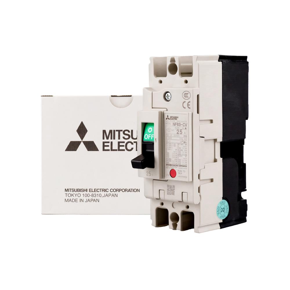 เซอร์กิตเบรกเกอร์ 2 โพล 1 เฟส MITSUBISHI NF63CV 25 แอมป์ 7.5 KA 230 โวลต์