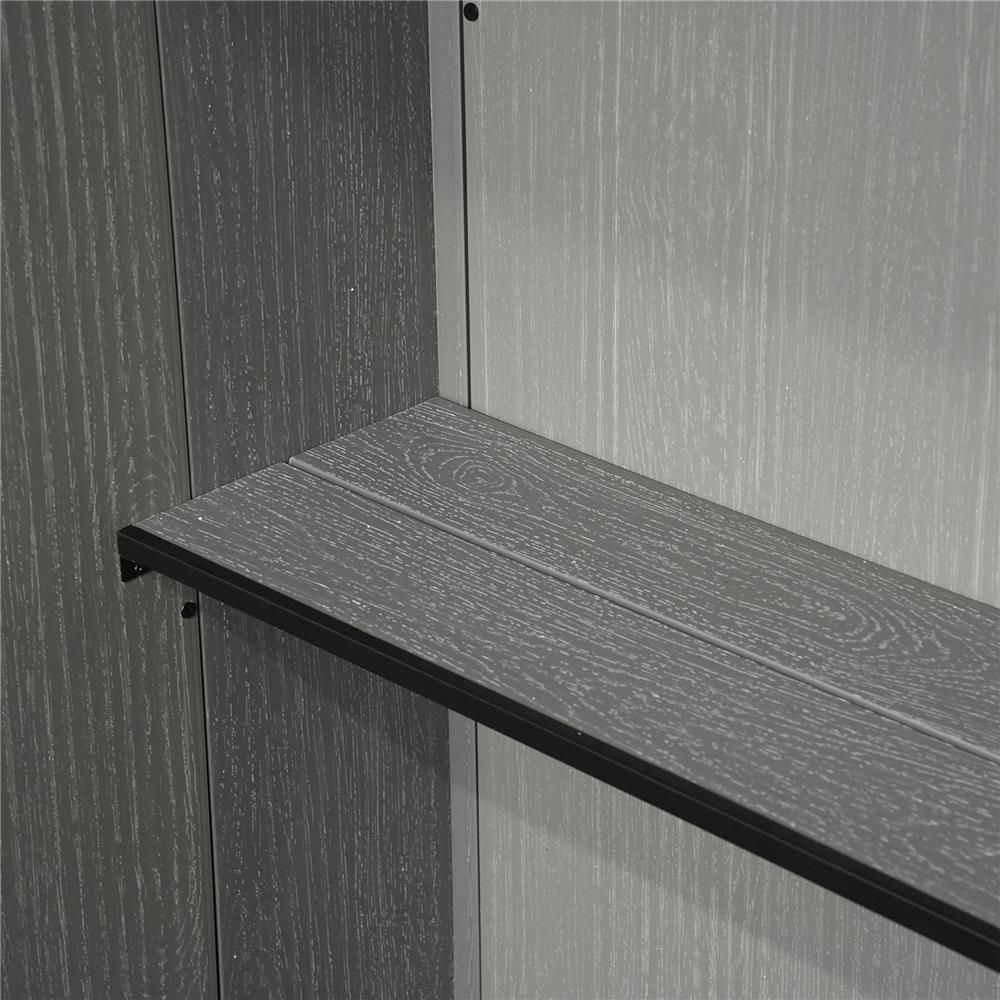 ตู้เก็บของกลางแจ้ง SPRING MA SHU 142X115 ซม. สีเทา/ดำ