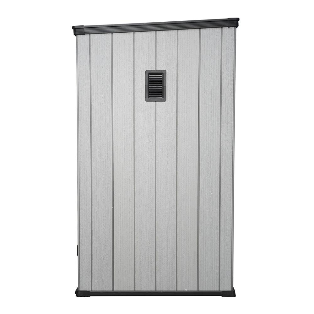 ตู้เก็บของกลางแจ้ง SPRING MA SHU 142X115 ซม. สีเทา/ดำ