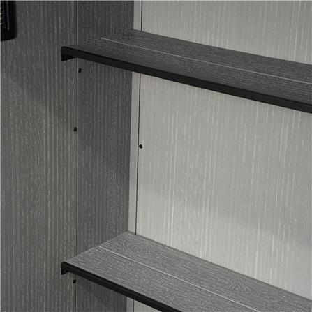 ตู้เก็บของกลางแจ้ง SPRING MA SHU 142X115 ซม. สีเทา/ดำ_3