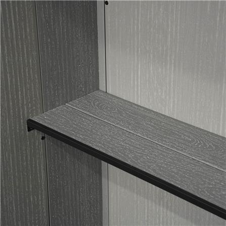 ตู้เก็บของกลางแจ้ง SPRING MA SHU 142X115 ซม. สีเทา/ดำ_4