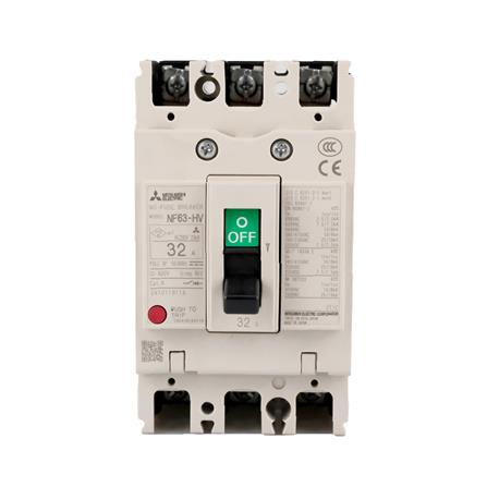 เซอร์กิตเบรกเกอร์ 3 โพล 3 เฟส MITSUBISHI NF63HV 32 แอมป์ 10 KA 380 โวลต์_0