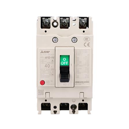 เซอร์กิตเบรกเกอร์ 3 โพล 3 เฟส MITSUBISHI NF63HV 40 แอมป์ 10 KA 380 โวลต์_0