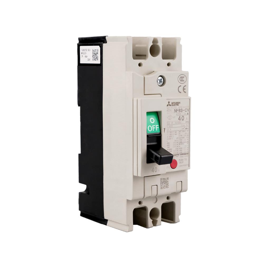 เซอร์กิตเบรกเกอร์ 2 โพล 1 เฟส MITSUBISHI NF63CV 40 แอมป์ 7.5 KA 230 โวลต์