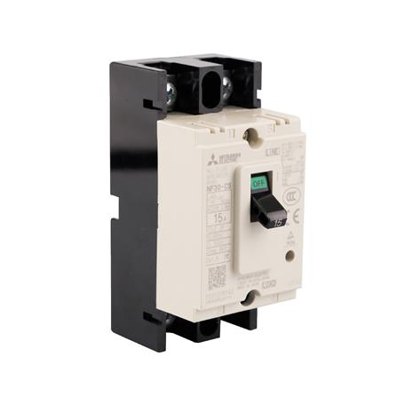 เซอร์กิตเบรกเกอร์ 2 โพล 1 เฟส MITSUBISH NF30CS 15 แอมป์ 2.5 KA 220 โวลต์_1