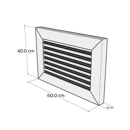 ช่องระบายอากาศแนวนอน WT 60x40 ซม. สีโอ๊ค_6