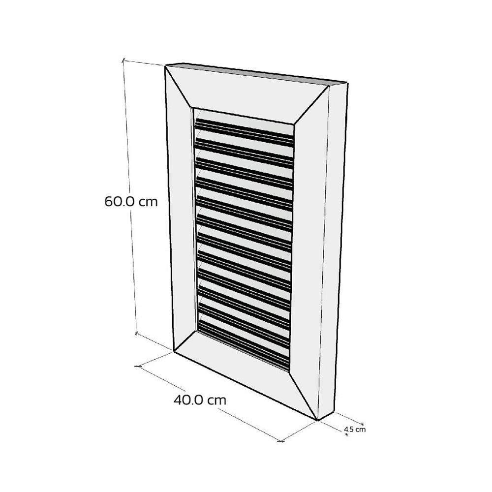 ช่องระบายอากาศแนวตั้ง WT 40x60 ซม. สีขาว
