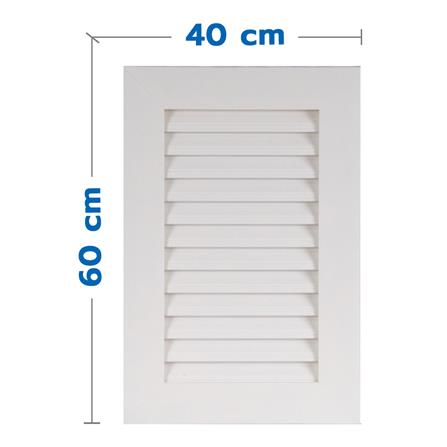 ช่องระบายอากาศแนวตั้ง WT 40x60 ซม. สีขาว