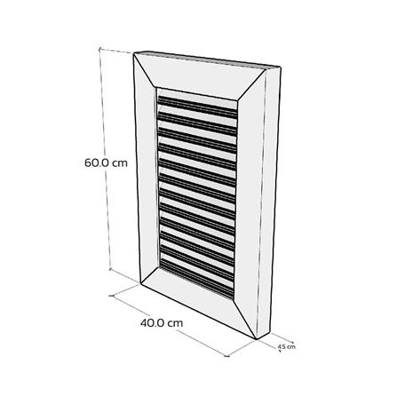 ช่องระบายอากาศแนวตั้ง WT 40x60 ซม. สีขาว_5
