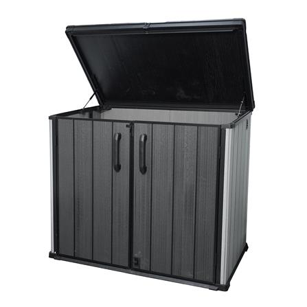 ตู้เก็บของกลางแจ้ง SPRING MA SHU 140X84 ซม. สีเทา/ดำ_2