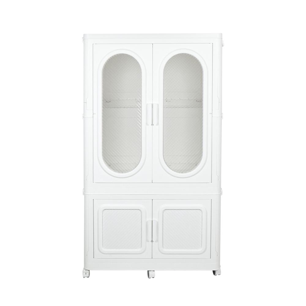 ตู้เสื้อผ้า 2 ชั้น STACKO GRACE 84X52.8X143.8 ซม. สีขาว