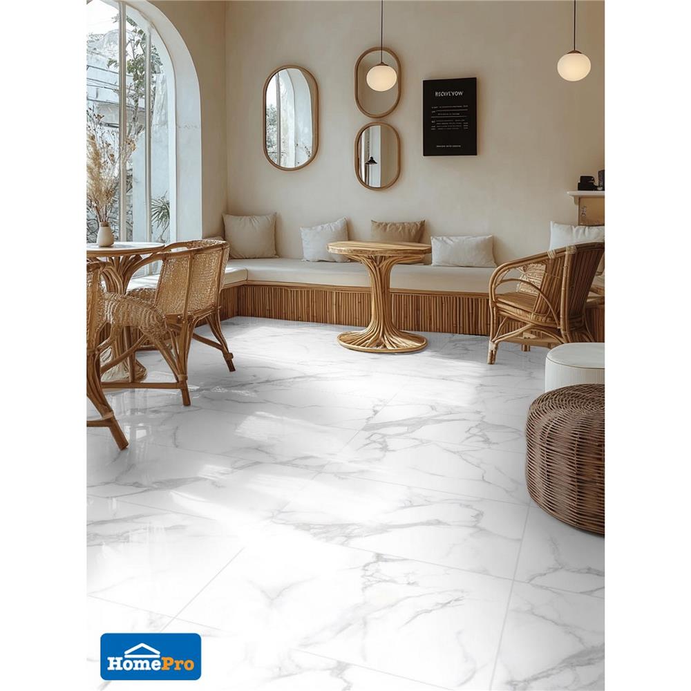 กระเบื้องพื้นพอร์ซเลน 60x120 ซม. DURAGRES อาร์ทิโค่ ขาว A 1.44 ตร.ม.