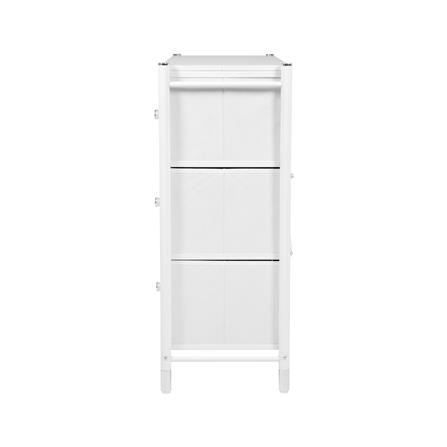 ชั้นลิ้นชักหนัง 6 ช่อง STACKO LUZZO 88.5X30X76.5 ซม. สีขาว_4