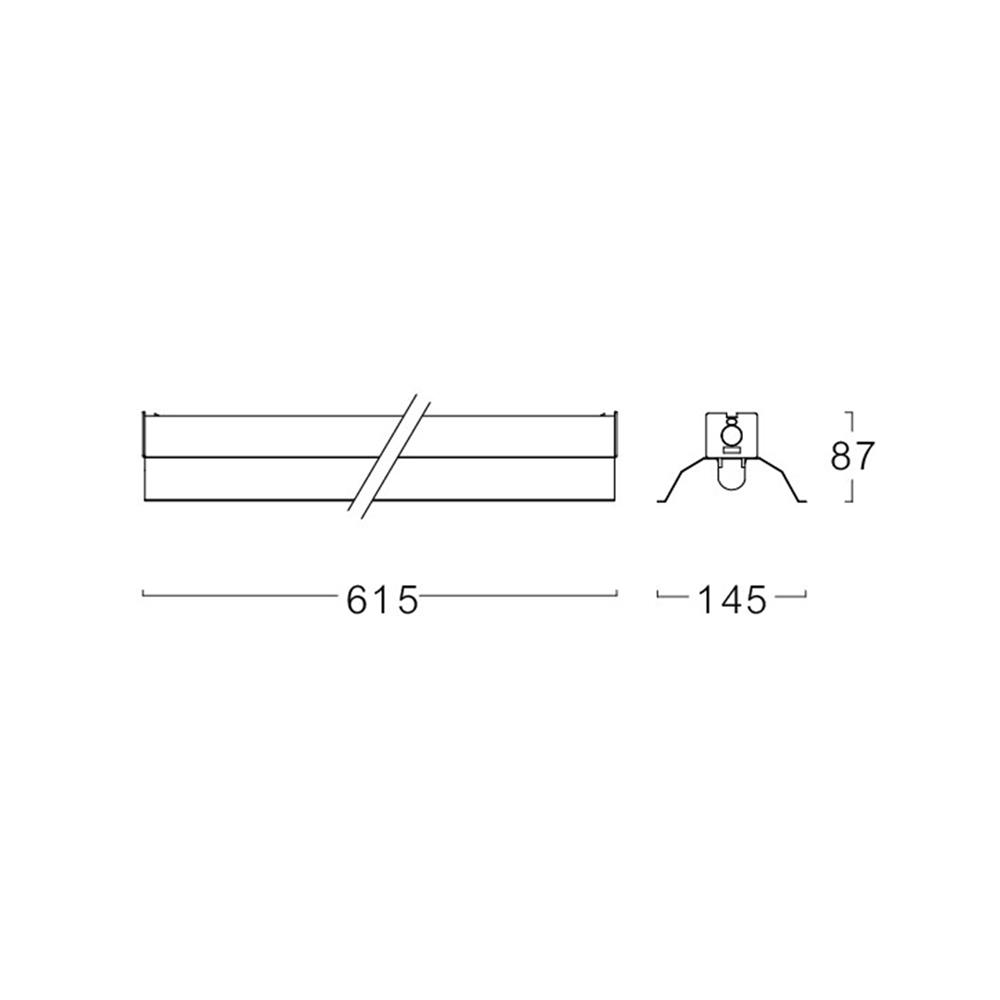 รางนีออน L&E 9J-00507 1x600 มม. สีขาว