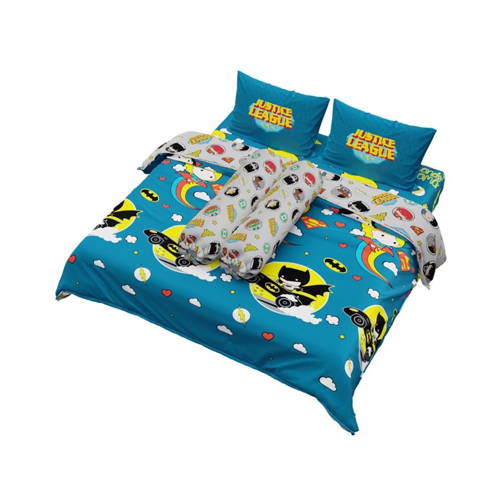 ชุดผ้าปูที่นอน 5 ฟุต (ชุด 6 ชิ้น) PREMIER SATIN JUSTICE LEAGUE FJ001