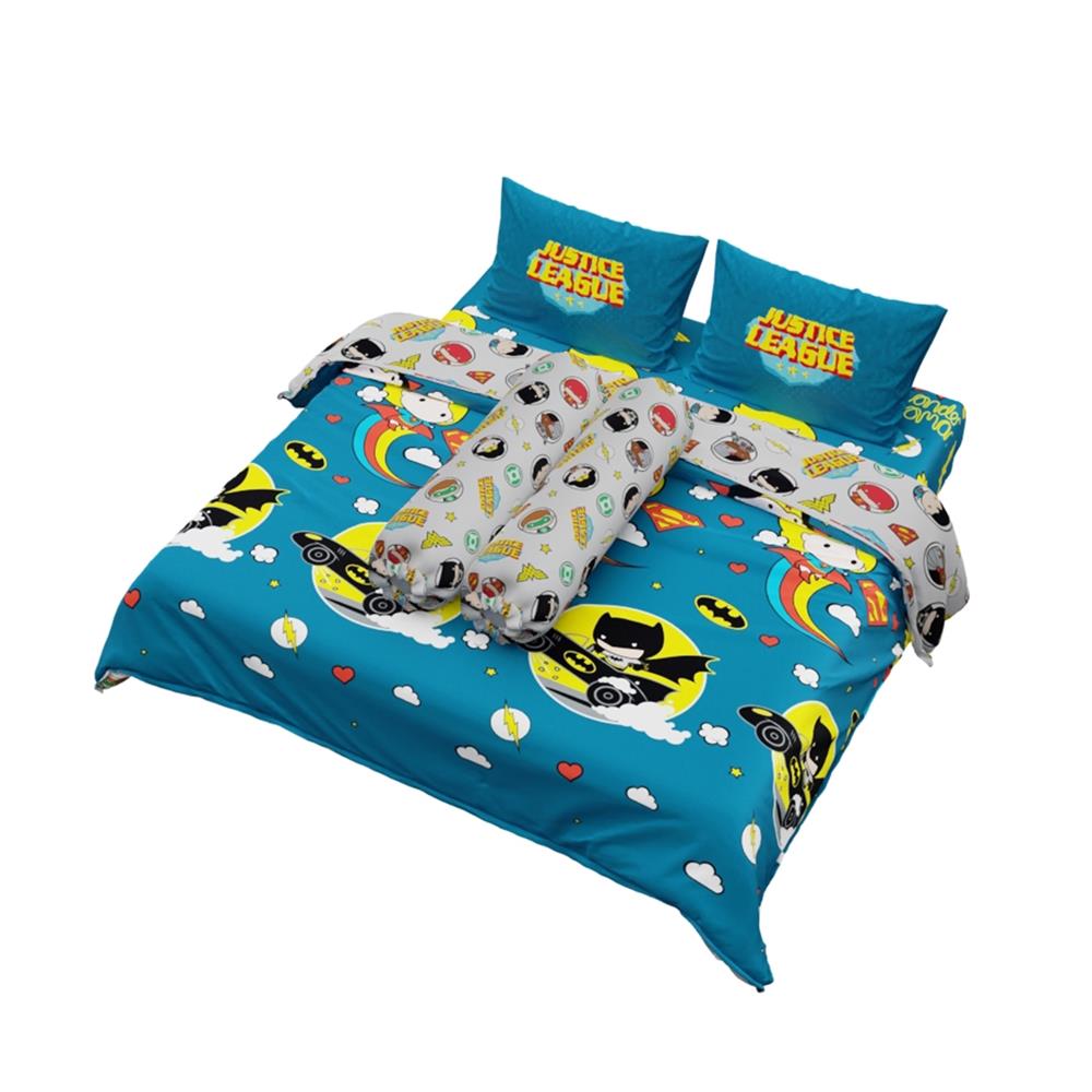 ชุดผ้าปูที่นอน 6 ฟุต (ชุด 6 ชิ้น) PREMIER SATIN JUSTICE LEAGUE FJ001