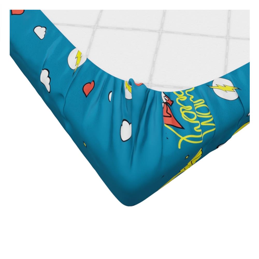 ชุดผ้าปูที่นอน 6 ฟุต (ชุด 6 ชิ้น) PREMIER SATIN JUSTICE LEAGUE FJ001