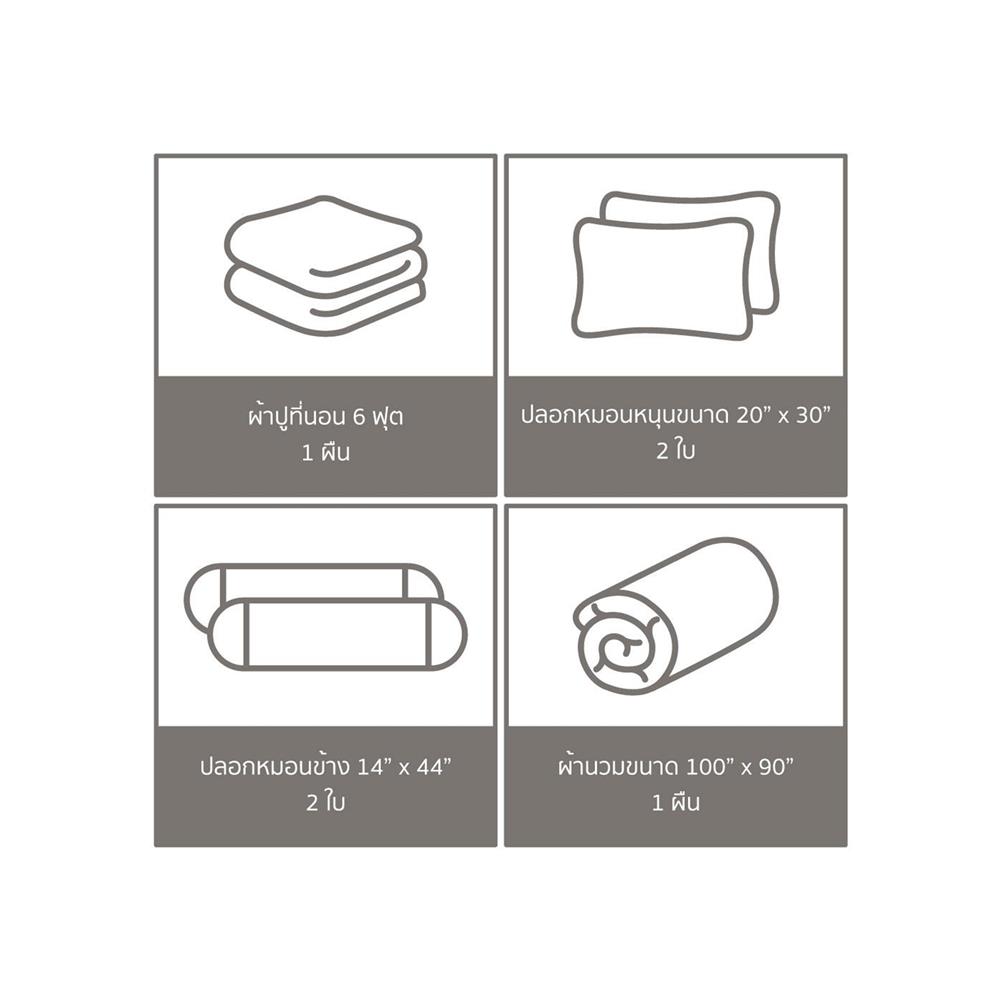 ชุดผ้าปูที่นอน 6 ฟุต (ชุด 6 ชิ้น) PREMIER SATIN BATMAN FJ004