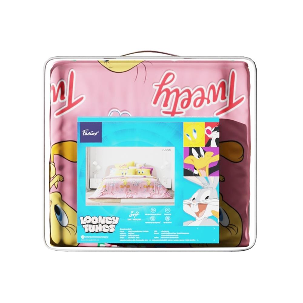 ชุดผ้าปูที่นอน 5 ฟุต (ชุด 6 ชิ้น) PREMIER SATIN TWEETYS FJ007