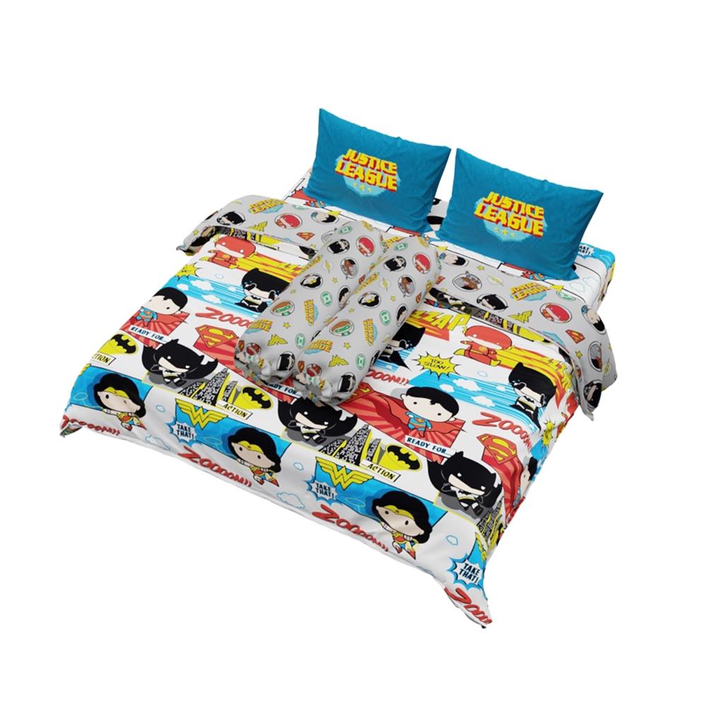 ชุดผ้าปูที่นอน 5 ฟุต (ชุด 6 ชิ้น) PREMIER SATIN JUSTICE LEAGUE FJ002