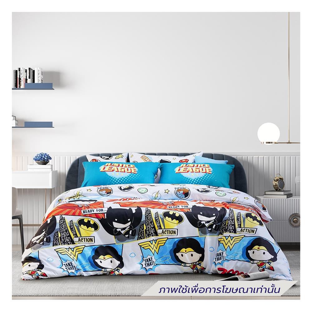 ชุดผ้าปูที่นอน 5 ฟุต (ชุด 6 ชิ้น) PREMIER SATIN JUSTICE LEAGUE FJ002